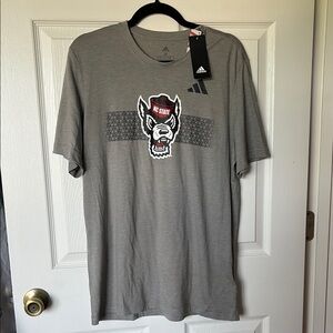 Adidas Gray NC State Men's T-Shirt